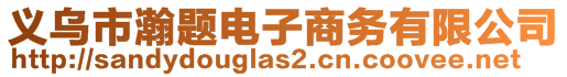 義烏市瀚題電子商務有限公司