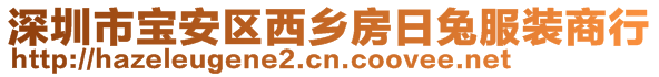 深圳市寶安區(qū)西鄉(xiāng)房日兔服裝商行