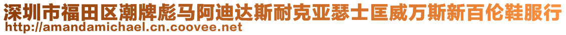 深圳市福田區(qū)潮牌彪馬阿迪達(dá)斯耐克亞瑟士匡威萬斯新百倫鞋服行