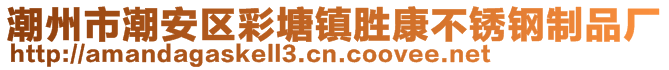 潮州市潮安區(qū)彩塘鎮(zhèn)勝康不銹鋼制品廠