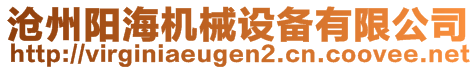 滄州陽(yáng)海機(jī)械設(shè)備有限公司