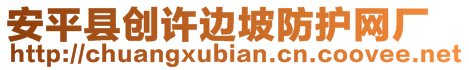 安平縣創(chuàng)許邊坡防護網(wǎng)廠