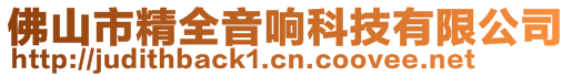 佛山市精全音響科技有限公司