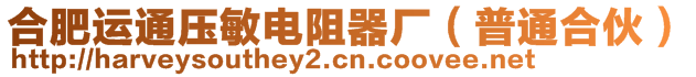 合肥運(yùn)通壓敏電阻器廠（普通合伙）