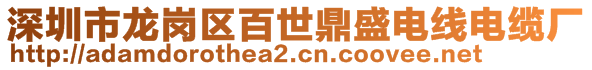 深圳市龙岗区百世鼎盛电线电缆厂