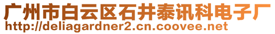 廣州市白云區(qū)石井泰訊科電子廠