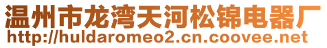 溫州市龍灣天河松錦電器廠