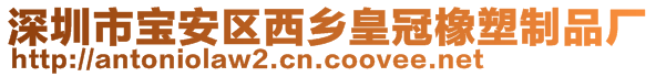 深圳市寶安區(qū)西鄉(xiāng)皇冠橡塑制品廠