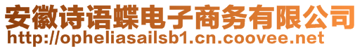 安徽詩語蝶電子商務有限公司