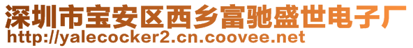 深圳市寶安區(qū)西鄉(xiāng)富馳盛世電子廠