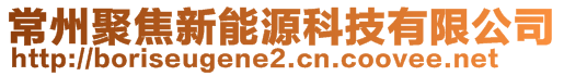 常州聚焦新能源科技有限公司