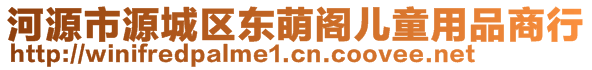 河源市源城區(qū)東萌閣兒童用品商行