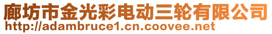 廊坊市金光彩電動三輪有限公司