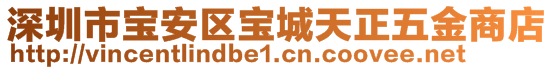 深圳市寶安區(qū)寶城天正五金商店