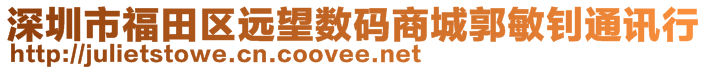 深圳市福田區(qū)遠(yuǎn)望數(shù)碼商城郭敏釗通訊行