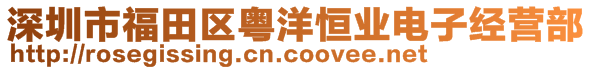 深圳市福田区粤洋恒业电子经营部