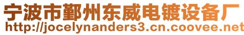 寧波市鄞州東威電鍍設備廠