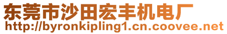 东莞市沙田宏丰机电厂