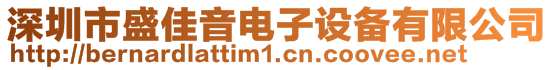 深圳市盛佳音電子設備有限公司