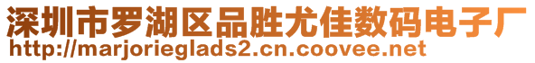 深圳市羅湖區(qū)品勝尤佳數(shù)碼電子廠