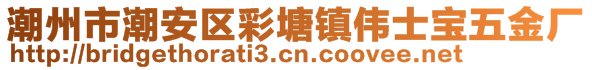 潮州市潮安區(qū)彩塘鎮(zhèn)偉士寶五金廠