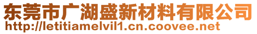 东莞市广湖盛新材料有限公司