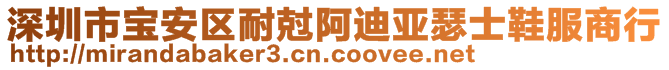 深圳市寶安區(qū)耐尅阿迪亞瑟士鞋服商行