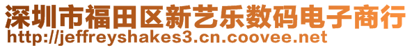 深圳市福田區(qū)新藝樂數(shù)碼電子商行