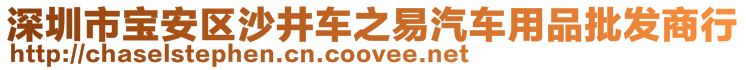 深圳市寶安區(qū)沙井車之易汽車用品批發(fā)商行