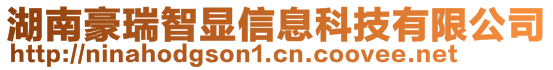 湖南豪瑞智顯信息科技有限公司