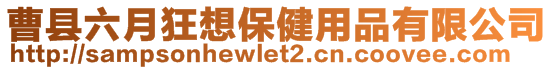 曹縣六月狂想保健用品有限公司