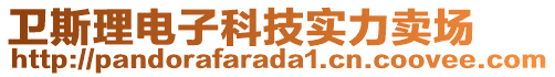 衛斯理電子科技實力賣場