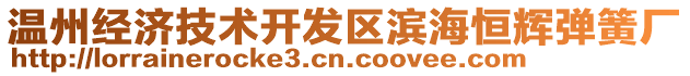 溫州經(jīng)濟(jì)技術(shù)開發(fā)區(qū)濱海恒輝彈簧廠