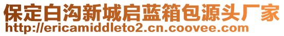 保定白溝新城啟藍(lán)箱包源頭廠家