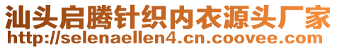 汕头启腾针织内衣源头厂家