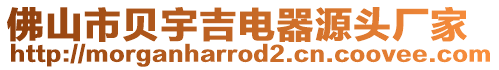 佛山市貝宇吉電器源頭廠家