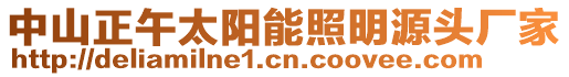 中山正午太阳能照明源头厂家