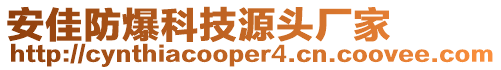 安佳防爆科技源头厂家