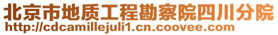 北京市地質(zhì)工程勘察院四川分院