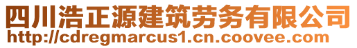 四川浩正源建筑勞務有限公司