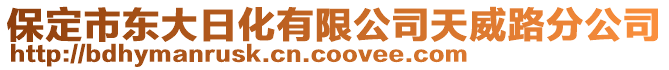 保定市東大日化有限公司天威路分公司