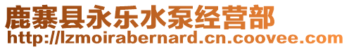 鹿寨縣永樂水泵經(jīng)營部