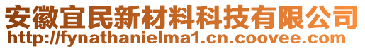 安徽宜民新材料科技有限公司