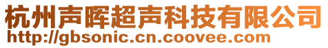 杭州聲暉超聲科技有限公司